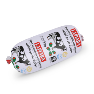 BEEF MORTADELLA WITH OLIVES 2KG