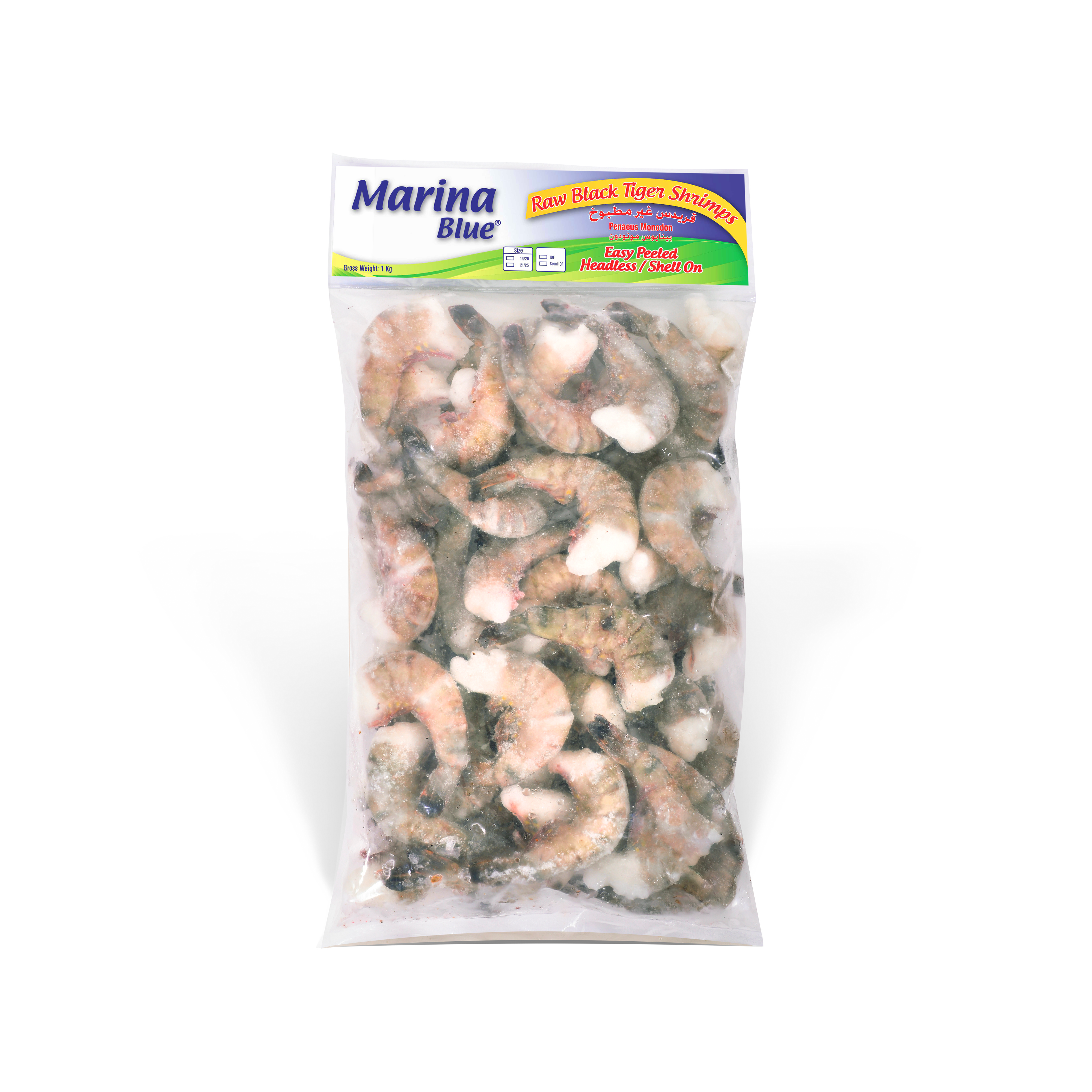 BLACK TIGER EASY PEELED, HEADLESS 1KG