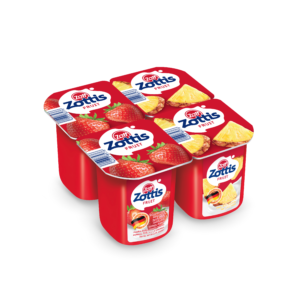 ZOTTIS FRUIT YOGURT 4x115G – STRAWBERRY AND PINEAPPLE